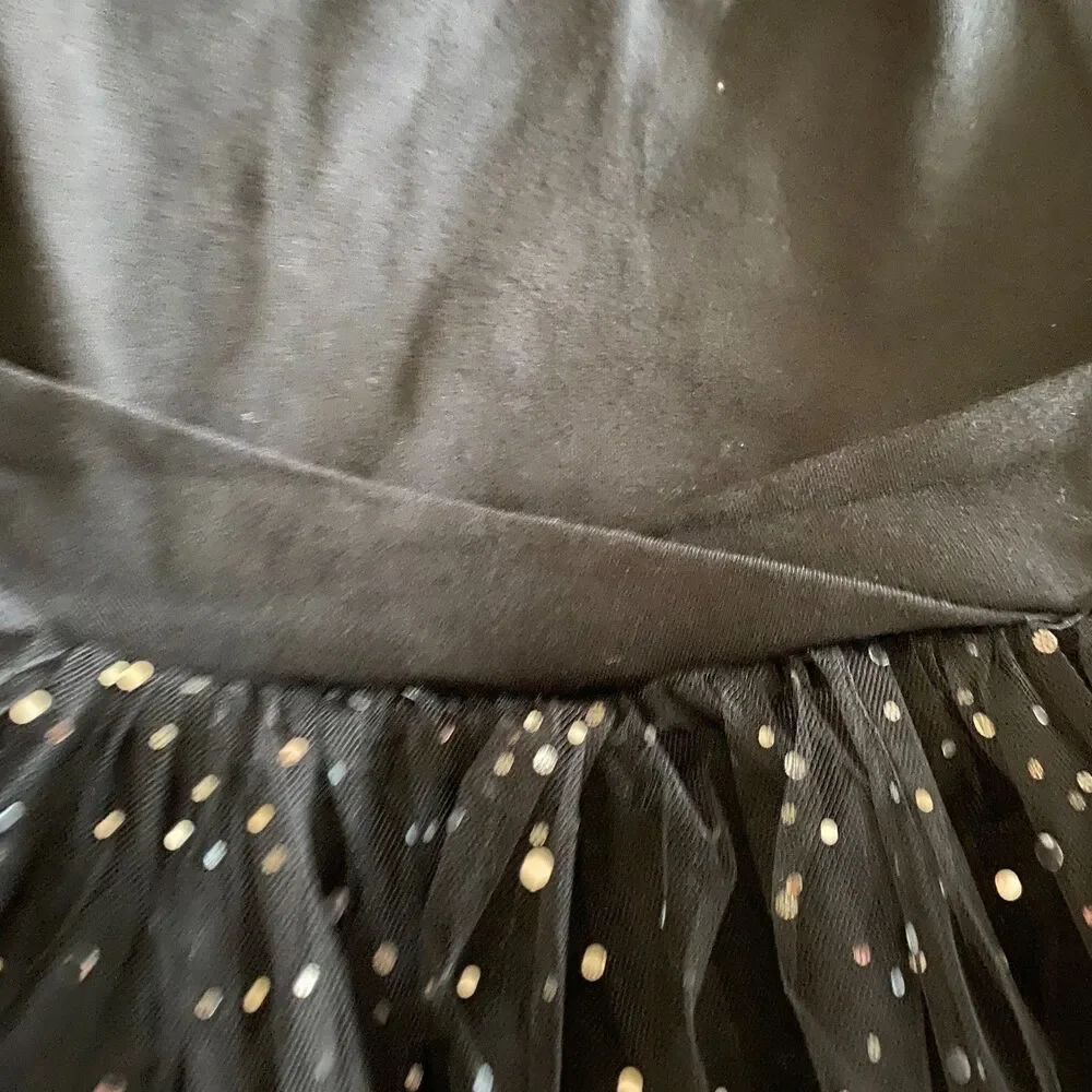 Black Leotard With Sparkle Tutu Girls' 150